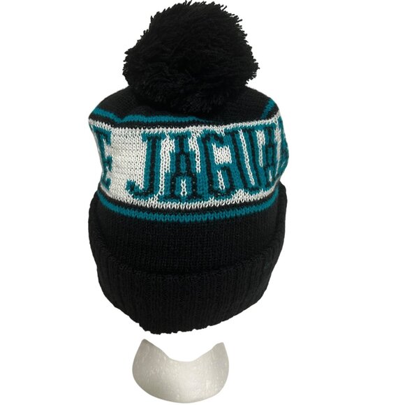 New Era Jacksonville Jaguars NFL Removeable Pom Knit Beanie One Size Football - Picture 6 of 7